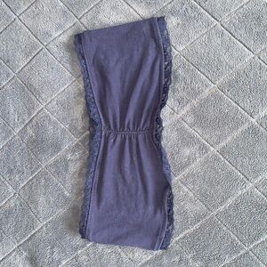 Vintage Garage Navy Lace Bandeau Top